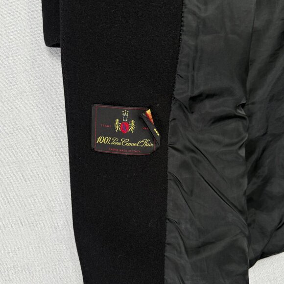 Vintage Larry Levine Design Pure Camel Hair Coat Button Front Size 8 - Picture 12 of 12